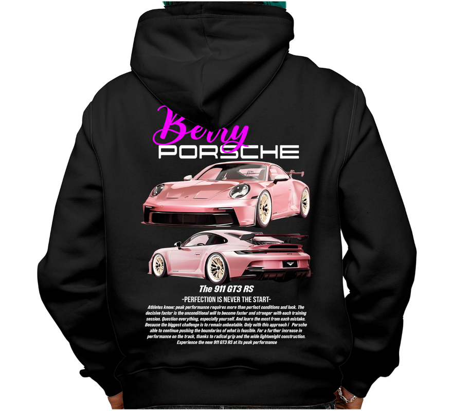 Sudadera afelpada con capucha, coches clásicos de carreras, diseño  Porsche Berry